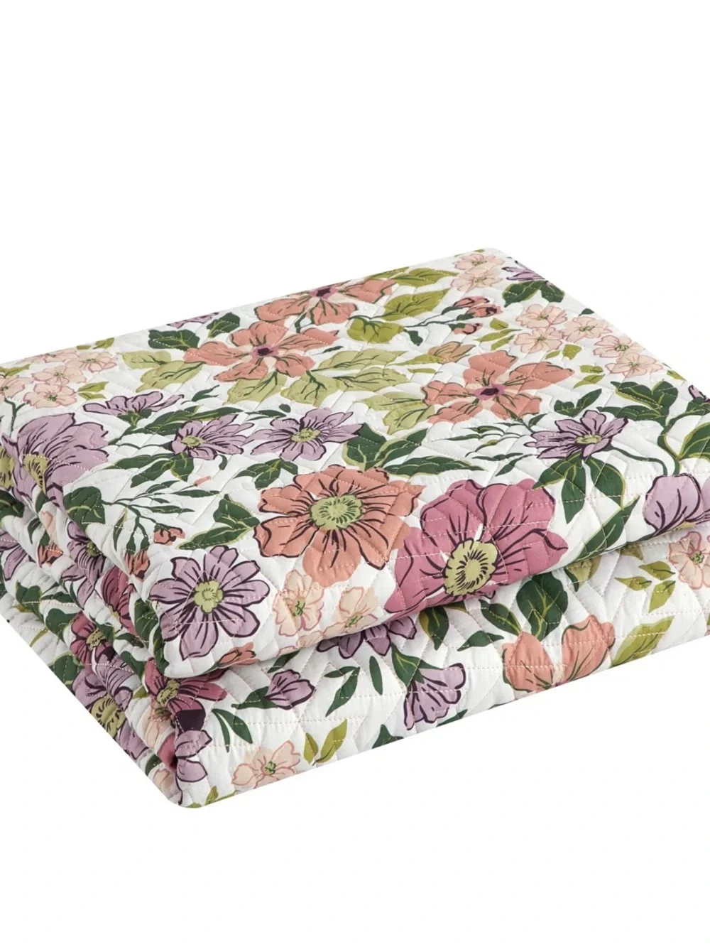 Nanshing Eira Pink Floral 3 Piece Quilt Set